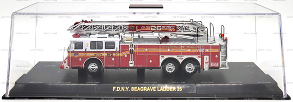 Code 3 FDNY Seagrave Rear Mount Ladder L26 Anniversary Special LE Vehicle #12855
