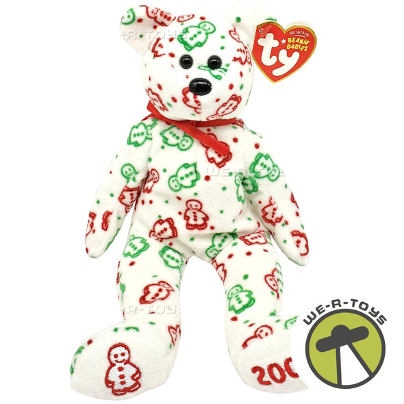 Ty Beanie Babies Gingerspice the Bear Christmas Plush 2008