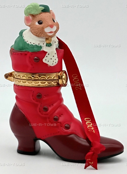 Fashion Afoot Mouse Hallmark Keepsake Ornament With Hinged Box 2000 New QX8341
