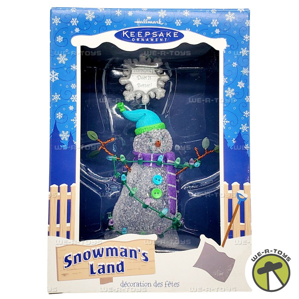 Snowbody Does it Better! Snowman Hallmark Keepsake Ornament 2003