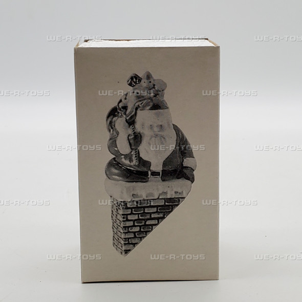 Department 56 Snow Village Down The Chimney He Goes Santa #51586 NEW