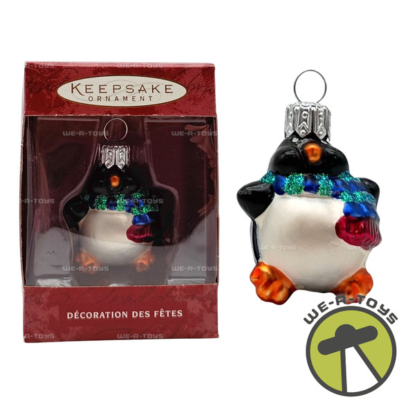 Lil Roly Poly Penguin Hand-Blown Glass Hallmark Keepsake Ornament 2000 New