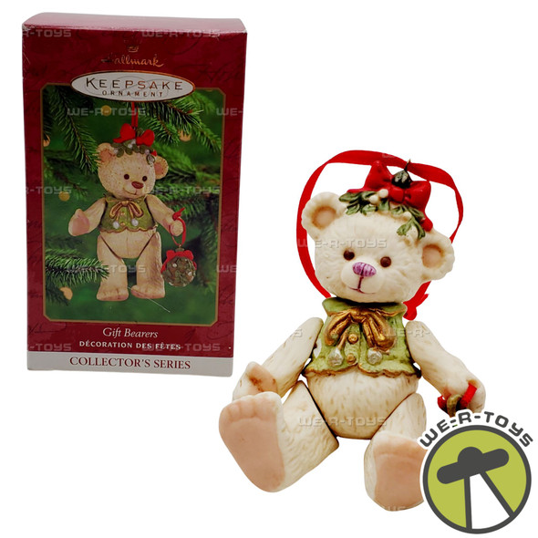 Hallmark Keepsakes 2000 Gift Bearers Light Brown Bear Christmas Ornament NEW