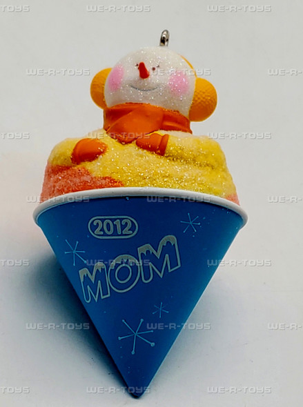 Hallmark Keepsakes 2012 Mom Orange Snowman Snowcone Christmas Ornament NEW