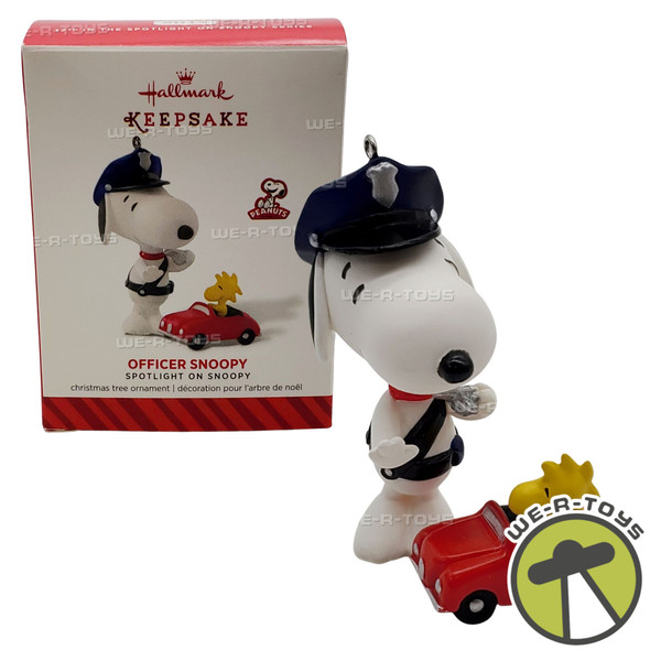 Hallmark Keepsakes 2014 Officer Snoopy Spotlight On Snoopy Christmas Ornament