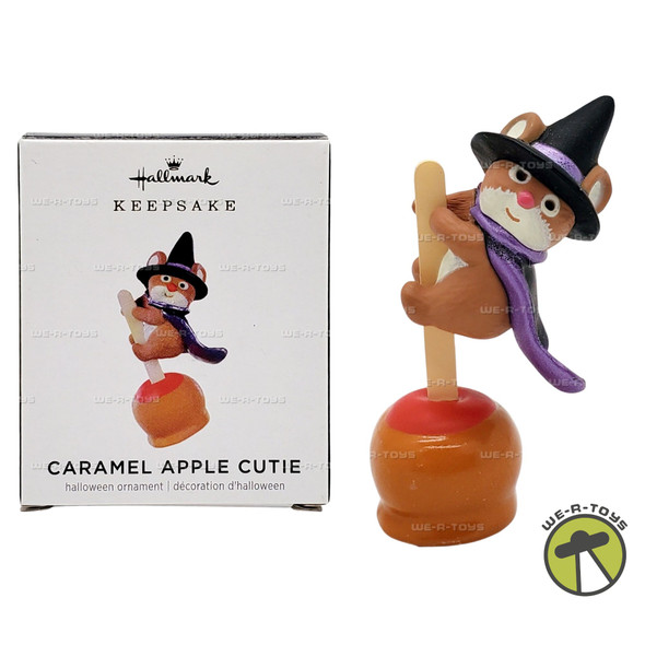 Hallmark Keepsake Miniature Halloween Ornament Caramel Apple Cutie Mouse 2021