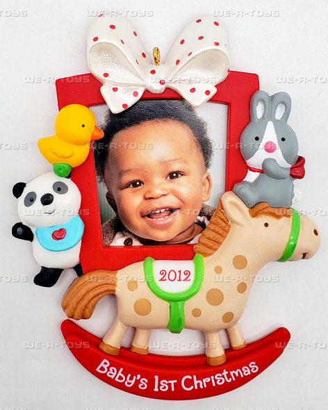 Hallmark Keepsake Ornament Babys First Christmas Photo Frame 2012