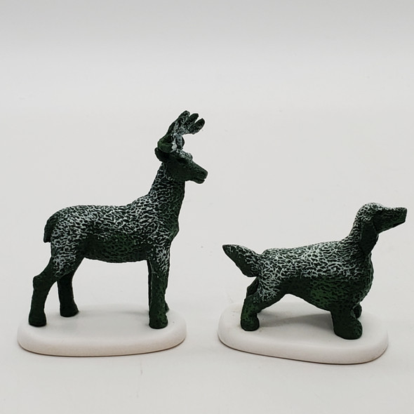 Department 56 Accessories Villages Tudor Garden Animal Topiary Figurine NEW