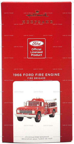 Hallmark Keepsake 1966 Ford Fire Engine Fire Brigade Ornament 2021 #QXR9262