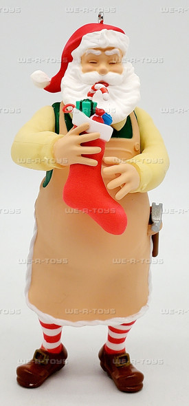 Hallmark Keepsake Christmas Ornament Toymaker Santa Surprise Brown Apron 2023