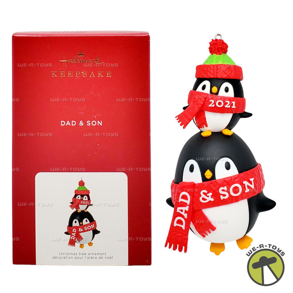 Hallmark Keepsake Christmas Ornament Dad & Son Penguins 2021