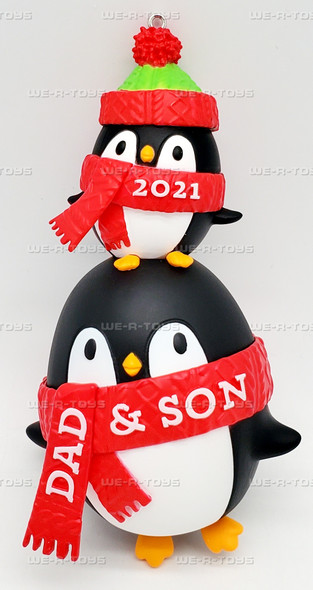 Hallmark Keepsake Christmas Ornament Dad & Son Penguins 2021