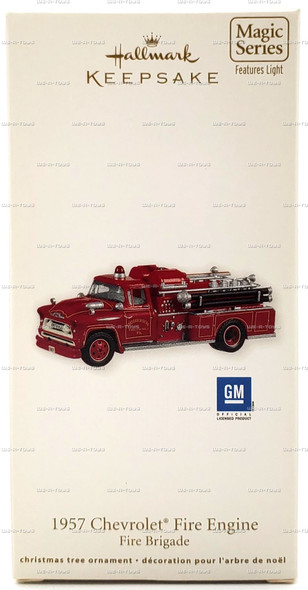 Hallmark Keepsake 1957 Chevrolet Fire Engine Fire Brigade Ornament 2011 #QX8849