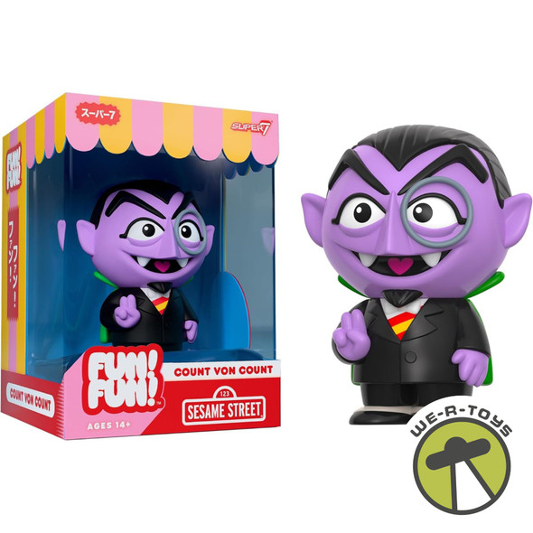 Super7 Sesame Street Fun! Fun! Wave 01 Count Von Count Action Figure 2025