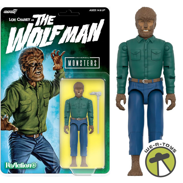 Universal Monsters Reaction The Wolf Man Action Figure Super7