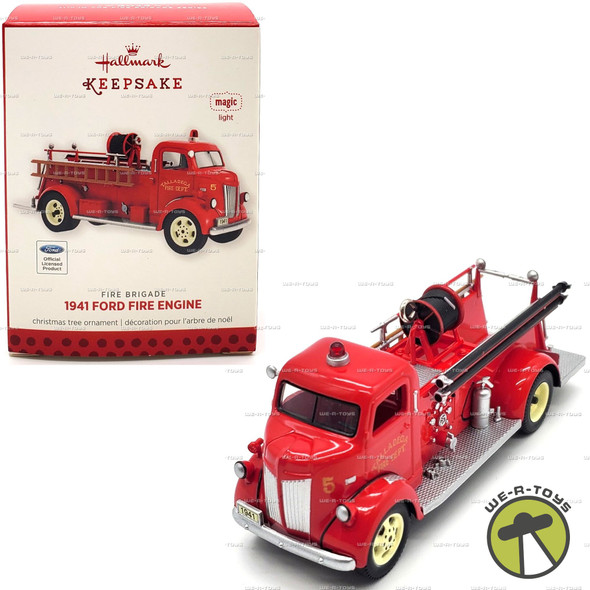 Hallmark Keepsake 1941 Ford Fire Engine Fire Brigade Ornament 2013 #QX9152
