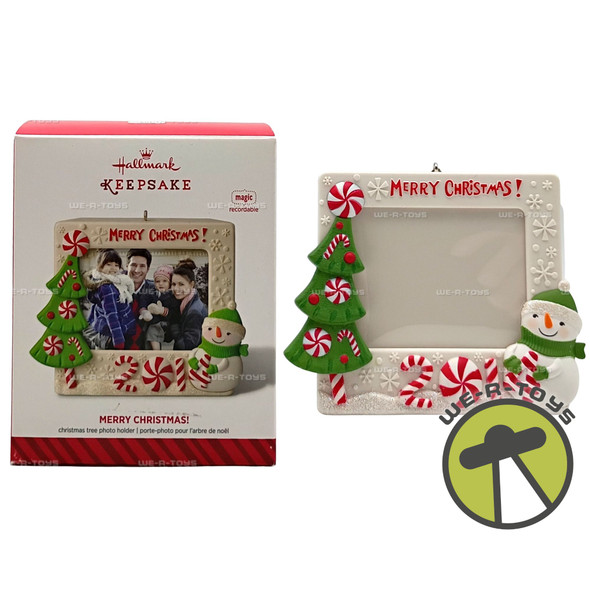 Hallmark Keepsake Merry Christmas Photo Holder Ornament w Sound New 2014 QXO1116