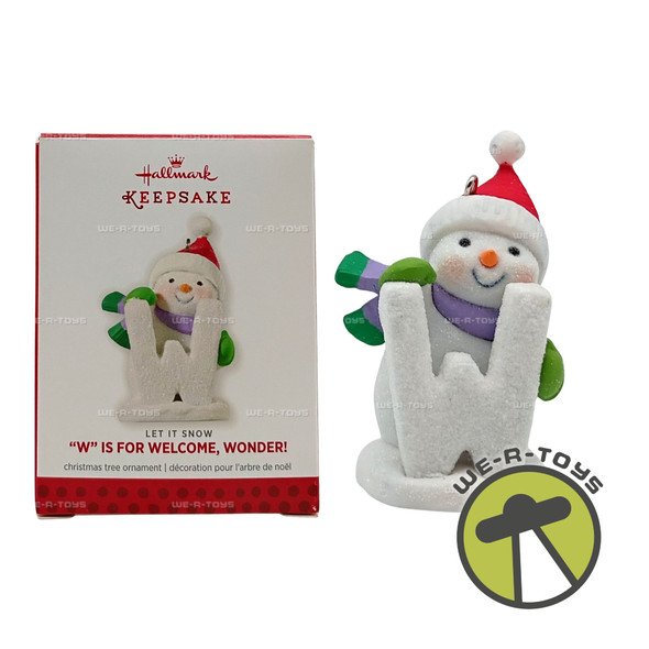 W Is For Welcome Wonder Let It Snow Hallmark Keepsake Ornament 2013 New QRP5942