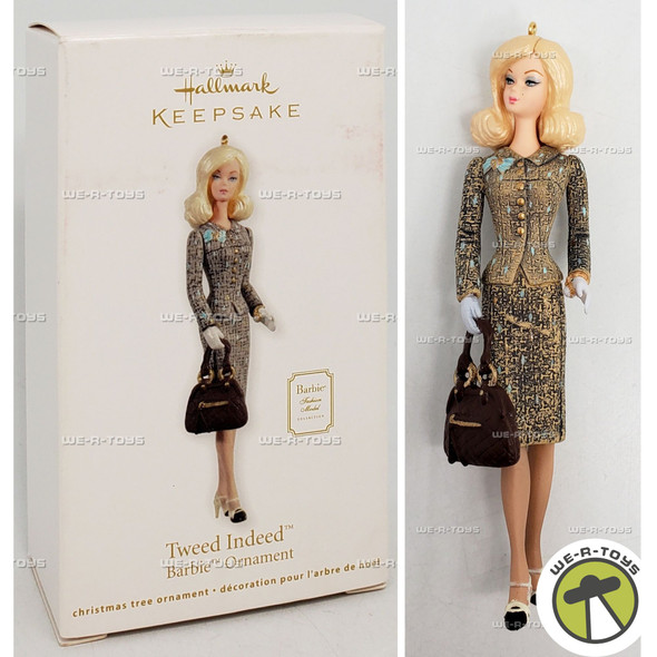 Barbie Tweed Indeed Hallmark Keepsake Ornament New 2011 Mattel QXI2681