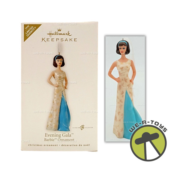 Barbie Evening Gala Barbie Hallmark Keepsake Ornament New 2008 QXE9014