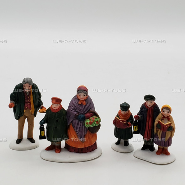 Department 56 Heritage Village Carolers on the Doorstep Set of 4 Retired NEW
