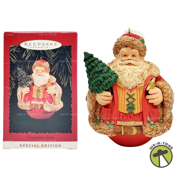 Hallmark Keepsake Christmas Ornament Evergreen Santa 1996
