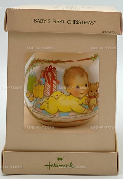 Baby's First Christmas Satin Ball Hallmark Keepsake Ornament New 1978