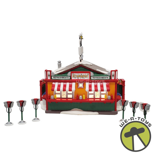 Department 56 Snow Village Stardust Refreshment Stand Set of 7 No. 55065 NEW