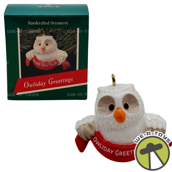 Hallmark Keepsake 1989 Owliday Greetings Christmas Ornament NEW