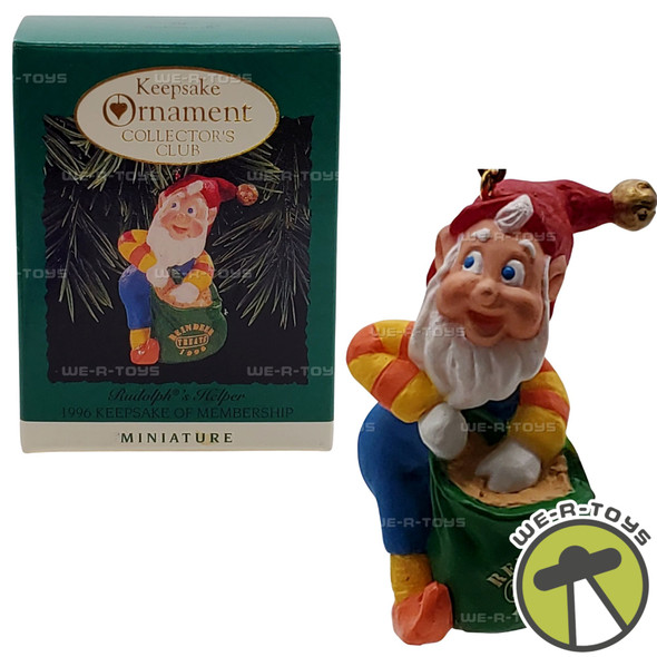 Hallmark Keepsake Rudolph's Helper 1996 Christmas Ornament NEW