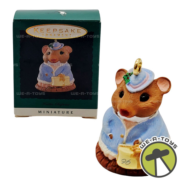 Hallmark Keepsake 1996 Hattie Chapeau Mini Christmas Ornament NEW