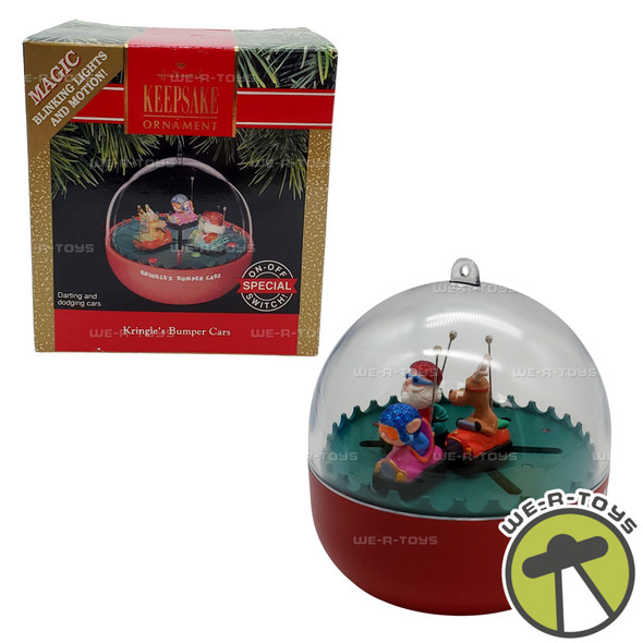 Hallmark Keepsake Kringle's Bumper Cars with Magic Motion Christmas Ornament NEW