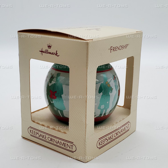 Hallmark Keepsake 1984 Friendship Glass Christmas Ornament NEW