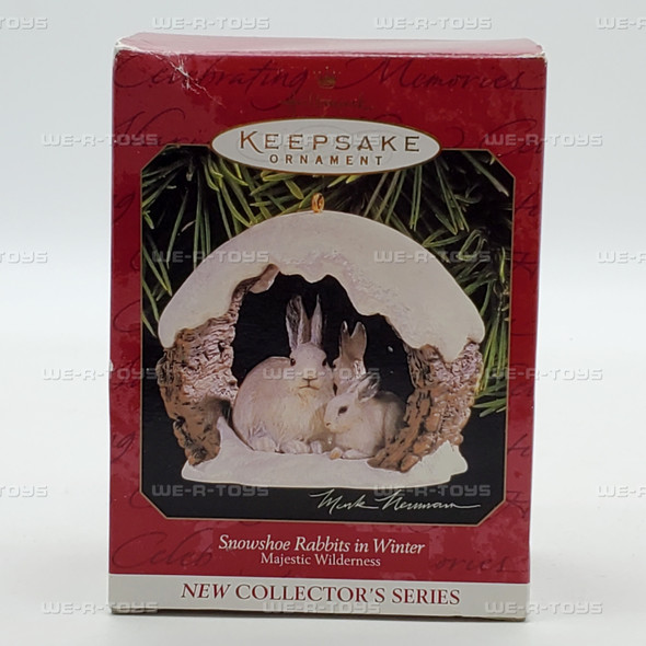 Hallmark Keepsake 1997 Snowshoe Rabbits In Winter Christmas Ornament NEW