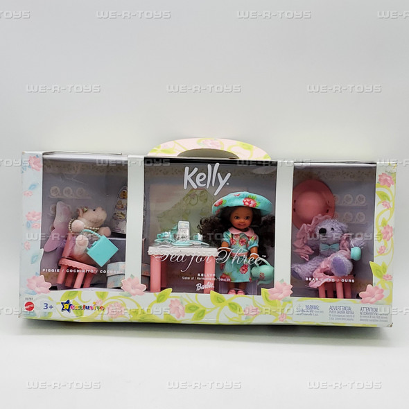Barbie Kelly Tea for Three Playset with Accessories Mattel B0783 NEW