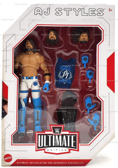 WWE Ultimate Edition AJ Styles Action Figure 2022 Mattel #HKT44