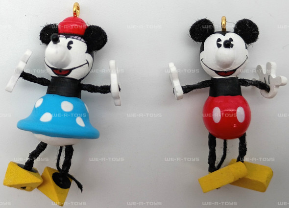 Disney Mickey and Minnie Mouse Miniatures Hallmark Keepsake Ornaments New 2000