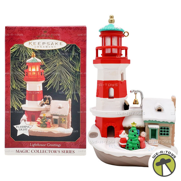 Hallmark Keepsake Ornament Magic Collections Lighthouse Greetings 1997