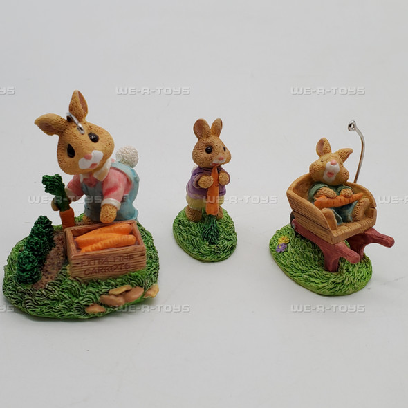 Hallmark Keepsake 1996 Tender Touches Bumper Crop Set of 3 Christmas Ornament