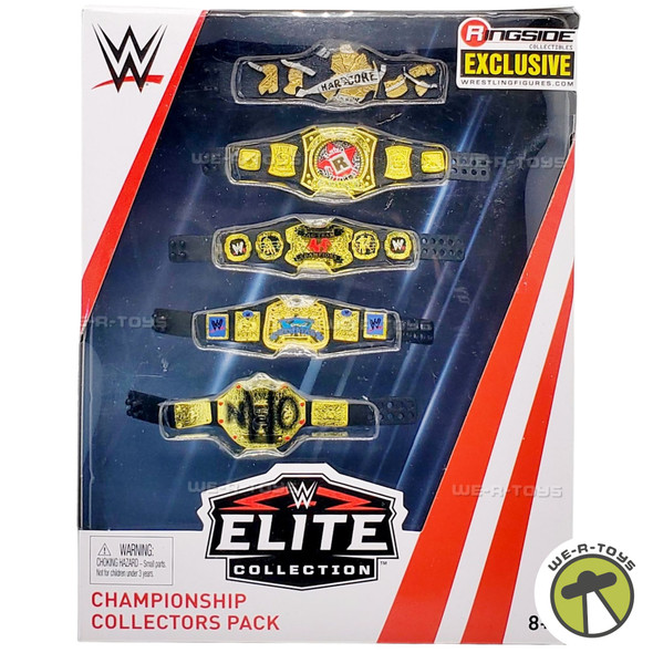 WWE Championship Collectors Five Belt Pack Action Figure Accessories Mattel