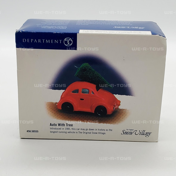 Department 56 Snow Village Auto With Tree Accessory 50555 NEW
