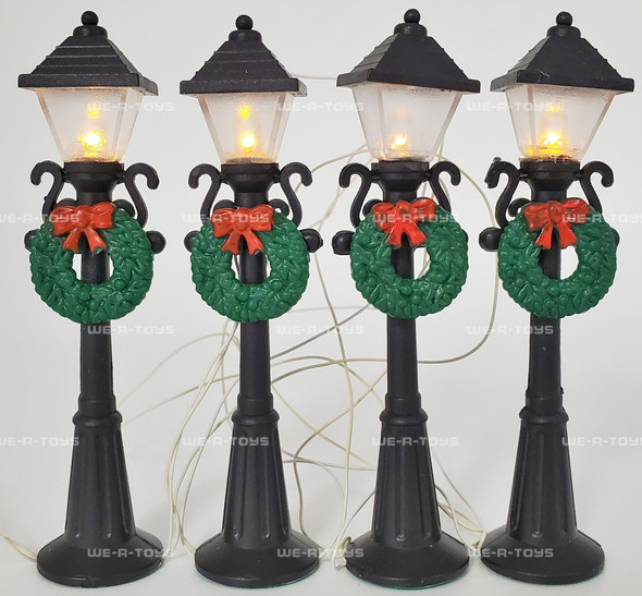 Department 56 Turn of the Century Lampposts Set of 4 Village Accessories