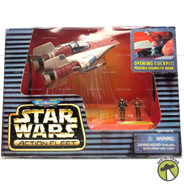 Micro Machines Star Wars Action Fleet A-Wing Starfighter w/ Pilot & C3PO #67034