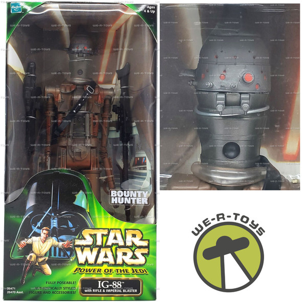 Star Wars Power of the Jedi IG-88 Bounty Hunter Action Figure 2000 Hasbro #26471