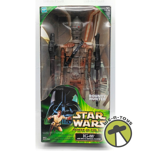 Star Wars Power of the Jedi IG-88 Bounty Hunter Action Figure 2000 Hasbro #26471