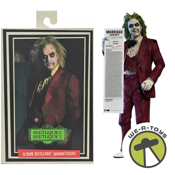 Beetlejuice Ultimate Red Tuxedo 7 Inch Scale Action Figure NECA