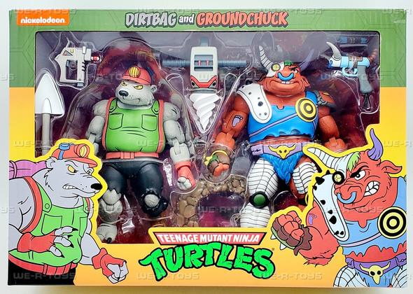 Teenage Mutants Ninja Turtles Dirtbag and Groundchuck Action Figure Set NECA
