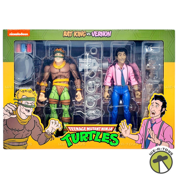 Teenage Mutant Ninja Turtles Rat King & Vernon Action Figure Set 2020 NECA 54162