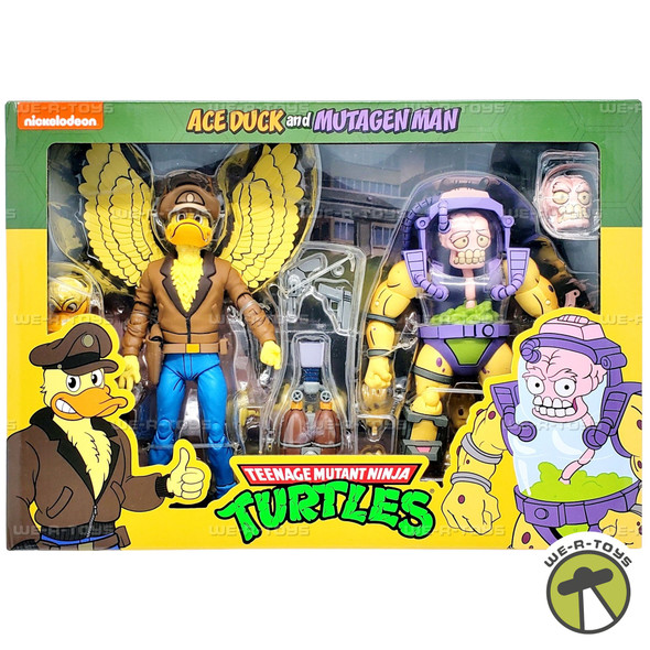 Teenage Mutant Ninja Turtles Ace Duck and Mutagen Man Figure Set 2021 NECA 54226