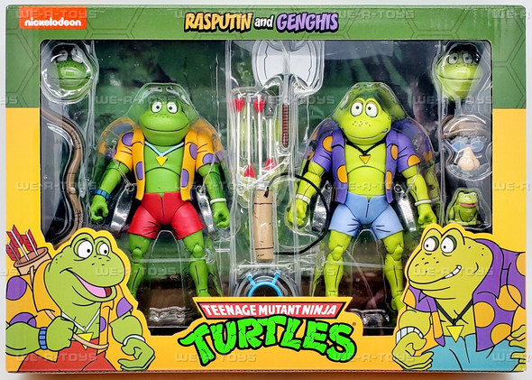 Teenage Mutant Ninja Turtles Genghis & Rasputin Frog Figure Set 2021 NECA 54173